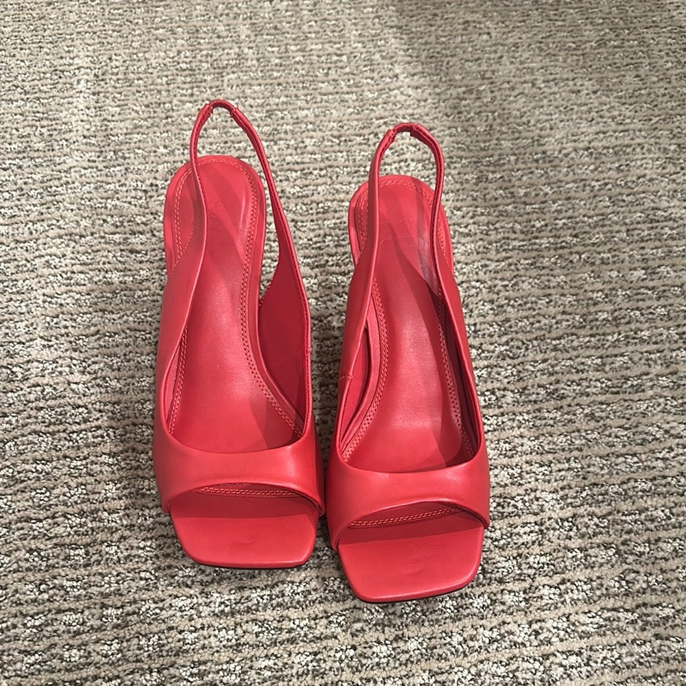 Elegant Red Slingback Heels from ASOS never worn